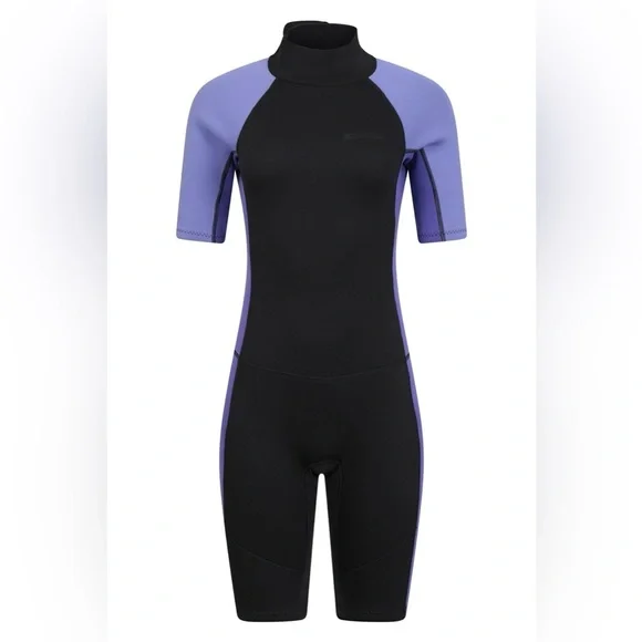 Mountain Warehouse Shorty Womens 2.5/2mm Purple Wetsuit size 8-10 NWT